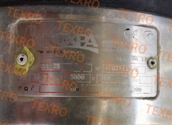 Inoxpa-17 SE 35 DIN M 3000 RPM IE3 11 KW T132 