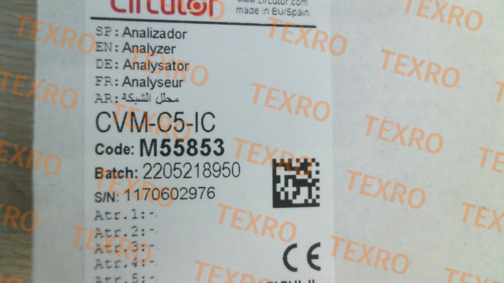 Circutor-Nr. M55853 Type CVM-C5-IC