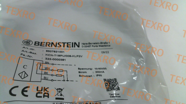 Bernstein-P/N: 6507821001, Type: KCN-T18PU/008-KLP2V