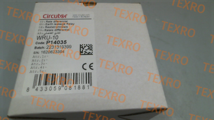 Circutor-P14035, WRU 10