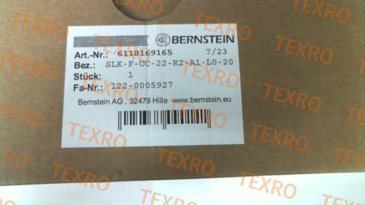 Bernstein-6118169165 / SLK-F-UC-22-R2-A1-L0-20